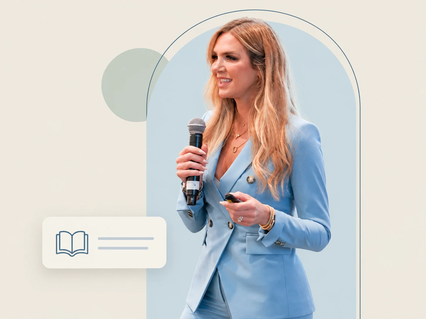 Instructor speaking at a LockedIn Learning live event